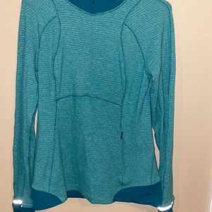 LuLuLemon Teal Size 8 Running Jacket Full Zip